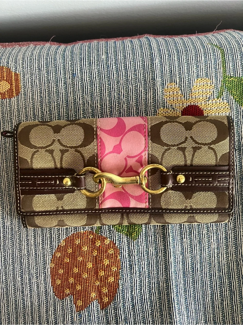 Coach Soho Signature Limited Edition Horse Bit Jacquard Long Wallet- Rare